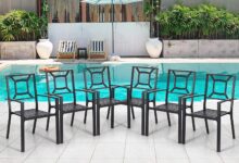 Our Take on AECOJOY Patio Chairs: Sturdy, Stylish, and Stackable