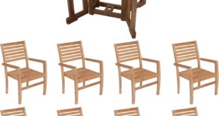 Our Honest Take on the 9-Piece Teak Patio Dining Set