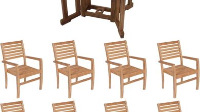 Our Honest Take on the 9-Piece Teak Patio Dining Set