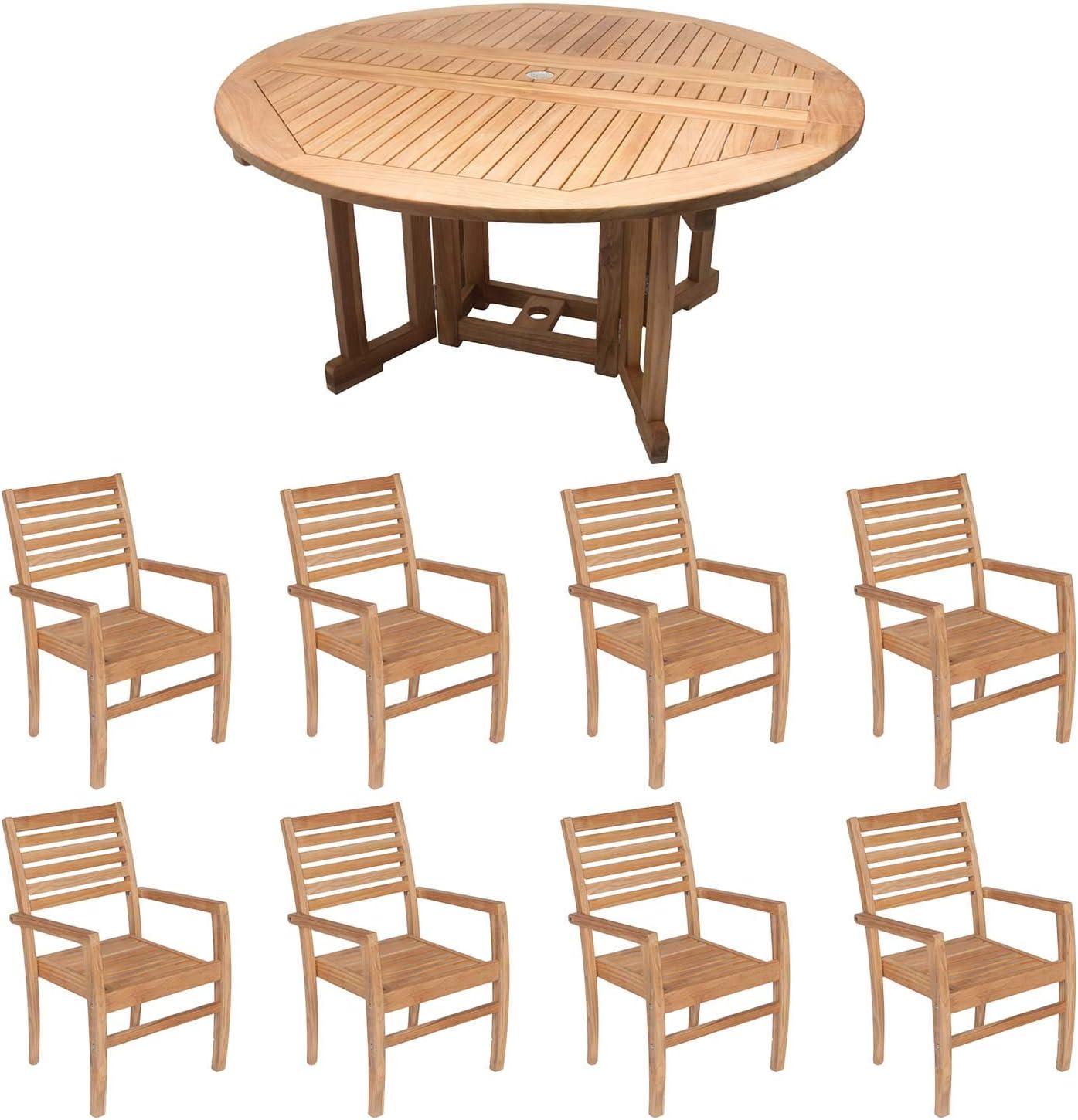 Our Honest Take on the 9-Piece Teak Patio Dining Set
