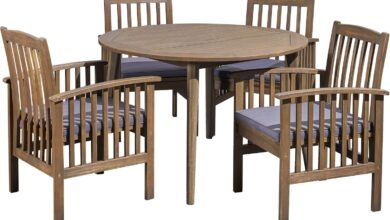 Our Take on the GDFStudio 4-Seater Patio Dining Set: Stylish & Sturdy