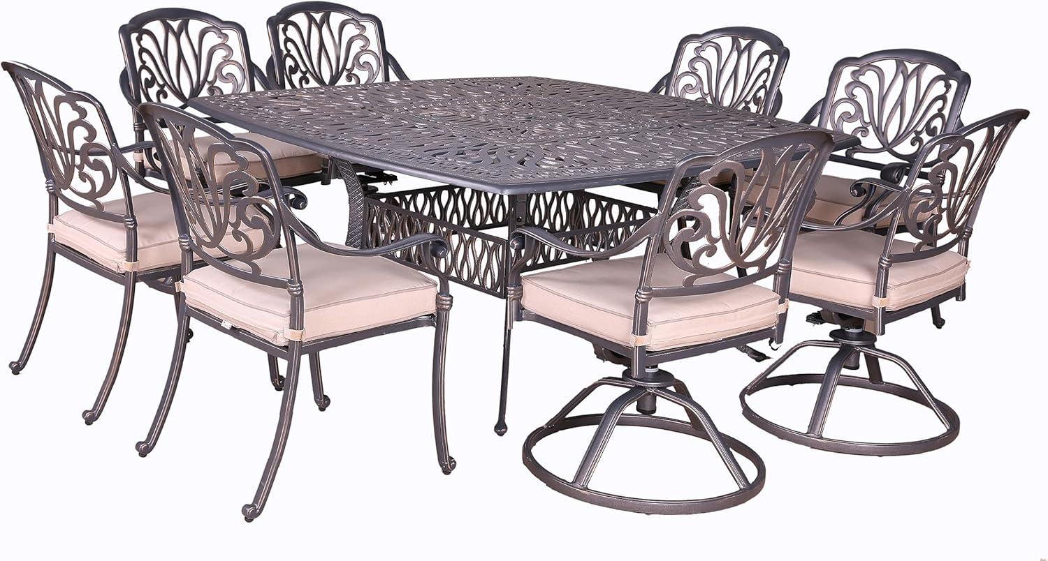 How We Loved Hosting on the Square 8-Person Aluminum Set