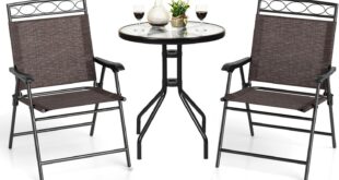 Our Honest Take on the DORTALA 3-Piece Bistro Set for Outdoors