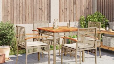 How We Transformed Our Patio with This Chic 4-Seater Dining Set