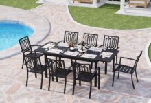 Our Honest Take on the PHI VILLA 9-Piece Outdoor Dining Set
