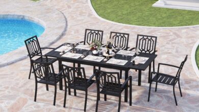 Our Honest Take on the PHI VILLA 9-Piece Outdoor Dining Set