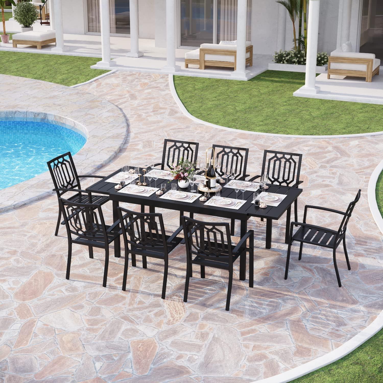 Our Honest Take on the PHI VILLA 9-Piece Outdoor Dining Set