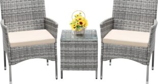 Our Honest Take on the Devoko 3-Piece Light Grey Patio Set