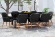 Our Take on the Sleek Black Poly Rattan Garden Dining Set