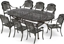 Our Take on MEETWARM 9-Piece Outdoor Dining Set: Sturdy & Stylish