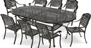 Our Take on MEETWARM 9-Piece Outdoor Dining Set: Sturdy & Stylish