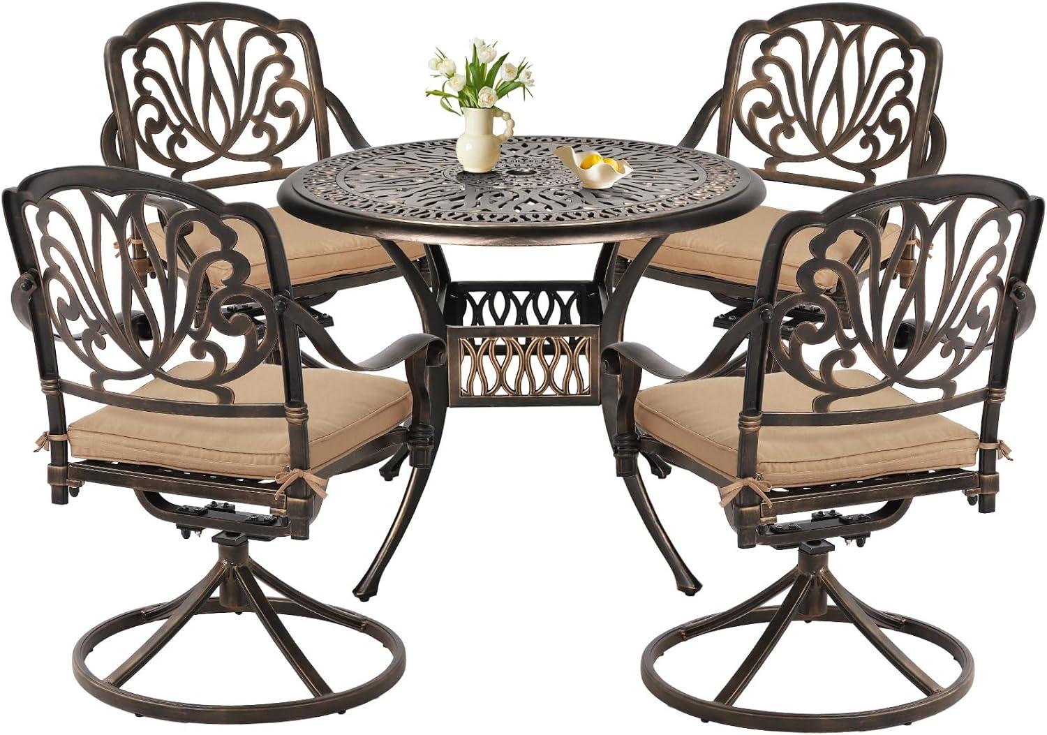 Our Take on the TITIMO 5-Piece Cast Aluminum Patio Dining Set