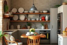 25 Charming Ideas to Style Your Eclectic Kitchen with Vintage Dishware Flair