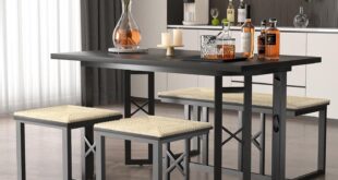 How We Found the VECELO Farmhouse Table Fits Our Cozy Kitchen Space