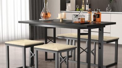 How We Found the VECELO Farmhouse Table Fits Our Cozy Kitchen Space