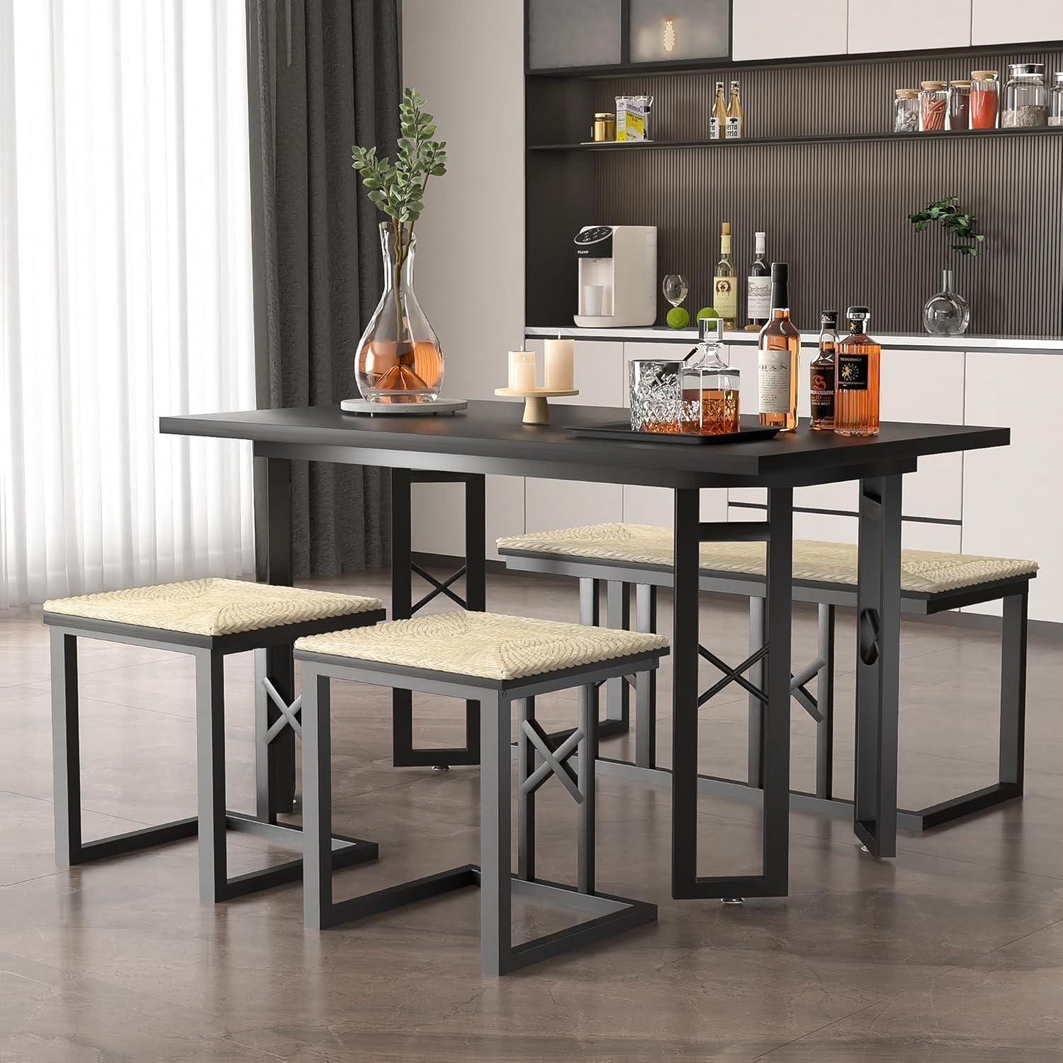 How We Found the VECELO Farmhouse Table Fits Our Cozy Kitchen Space
