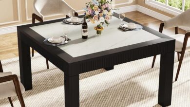 Our Honest Take on the Tribesigns Faux Marble Dining Table for Four