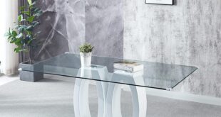 Our Review: Yoluckea Modern Glass Dining Table’s Sleek Appeal