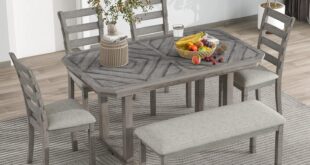 Our Take on the Sturdy and Stylish 6-Piece Gray Dining Set