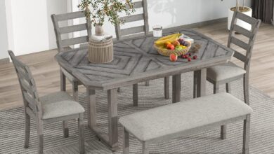 Our Take on the Sturdy and Stylish 6-Piece Gray Dining Set