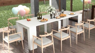 Our Take on the 118″ Expandable Dining Table with Storage