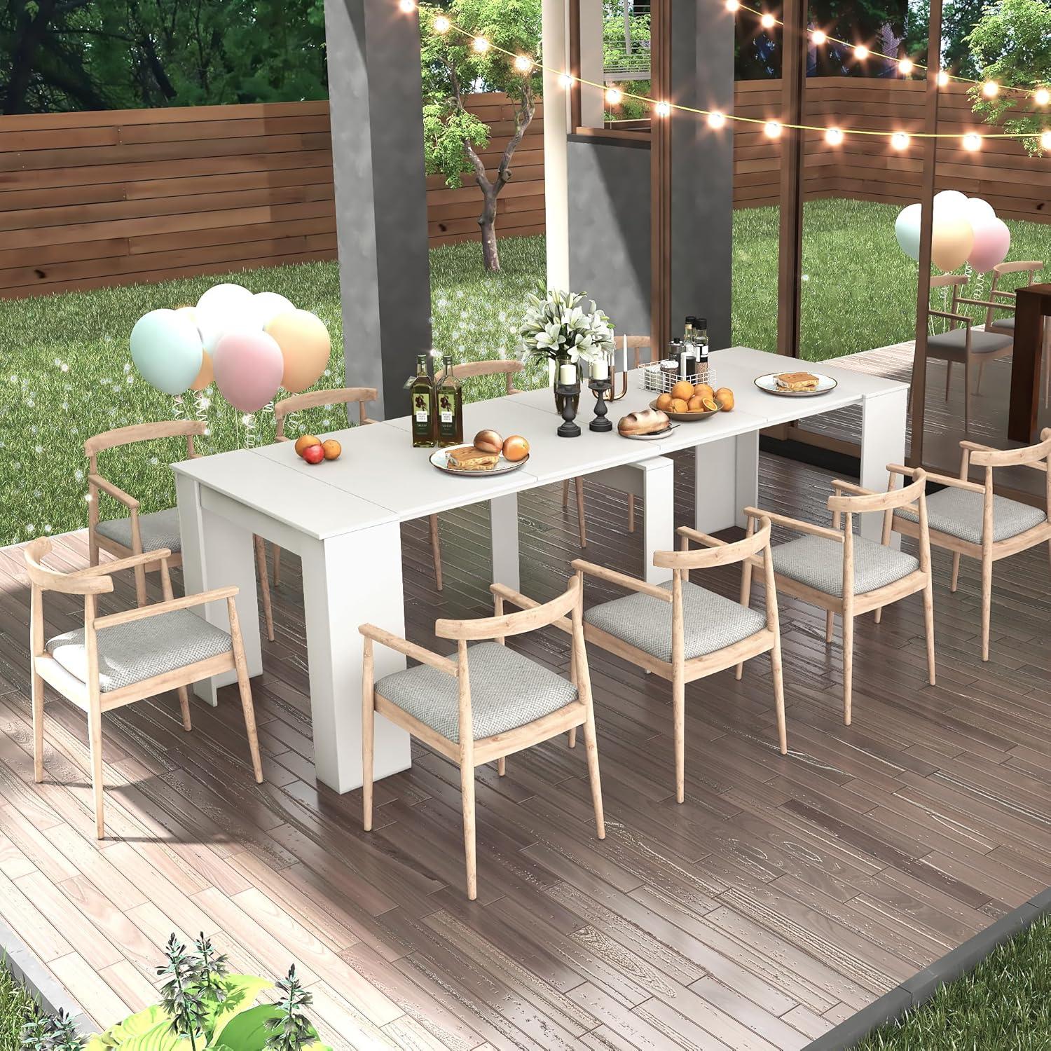 Our Take on the 118″ Expandable Dining Table with Storage