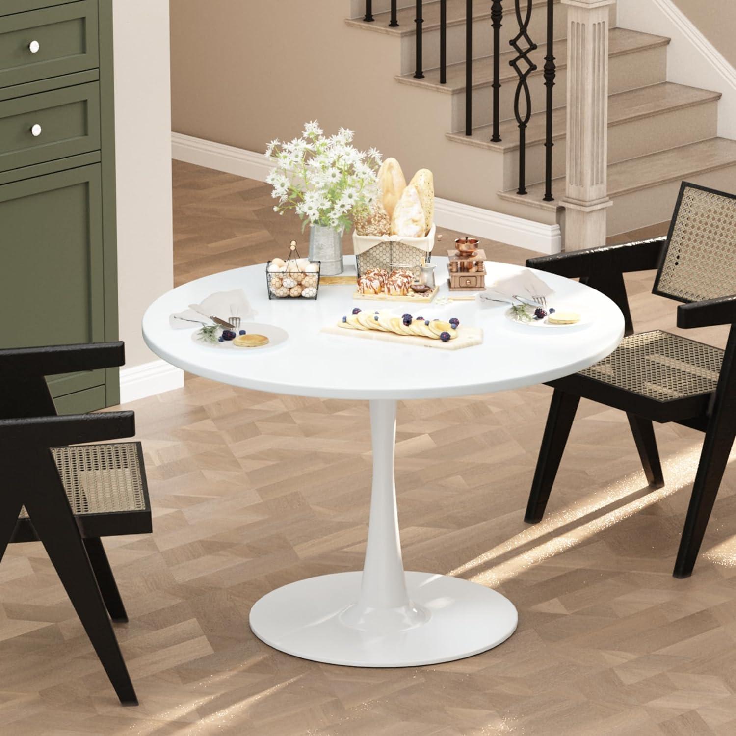 Why We Love Our 32″ White Tulip Table for Cozy Gatherings