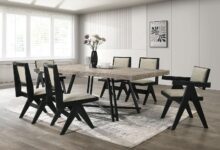 Our Take on the Sleek 7pc Black Contemporary Dining Set