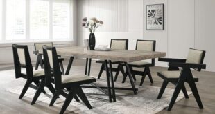 Our Take on the Sleek 7pc Black Contemporary Dining Set