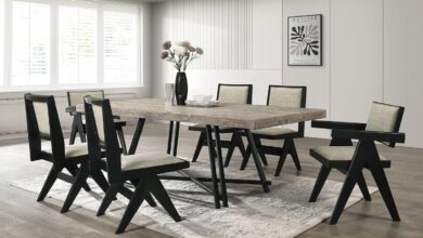 Our Take on the Sleek 7pc Black Contemporary Dining Set