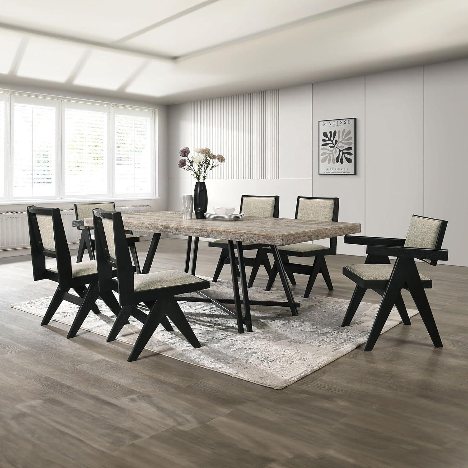 Our Take on the Sleek 7pc Black Contemporary Dining Set