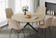 Our Honest Take on the EROMMY 47″ Round Dining Set for 4