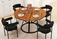Our Thoughts on the Sleek STHOUYN 47″ Round Dining Set