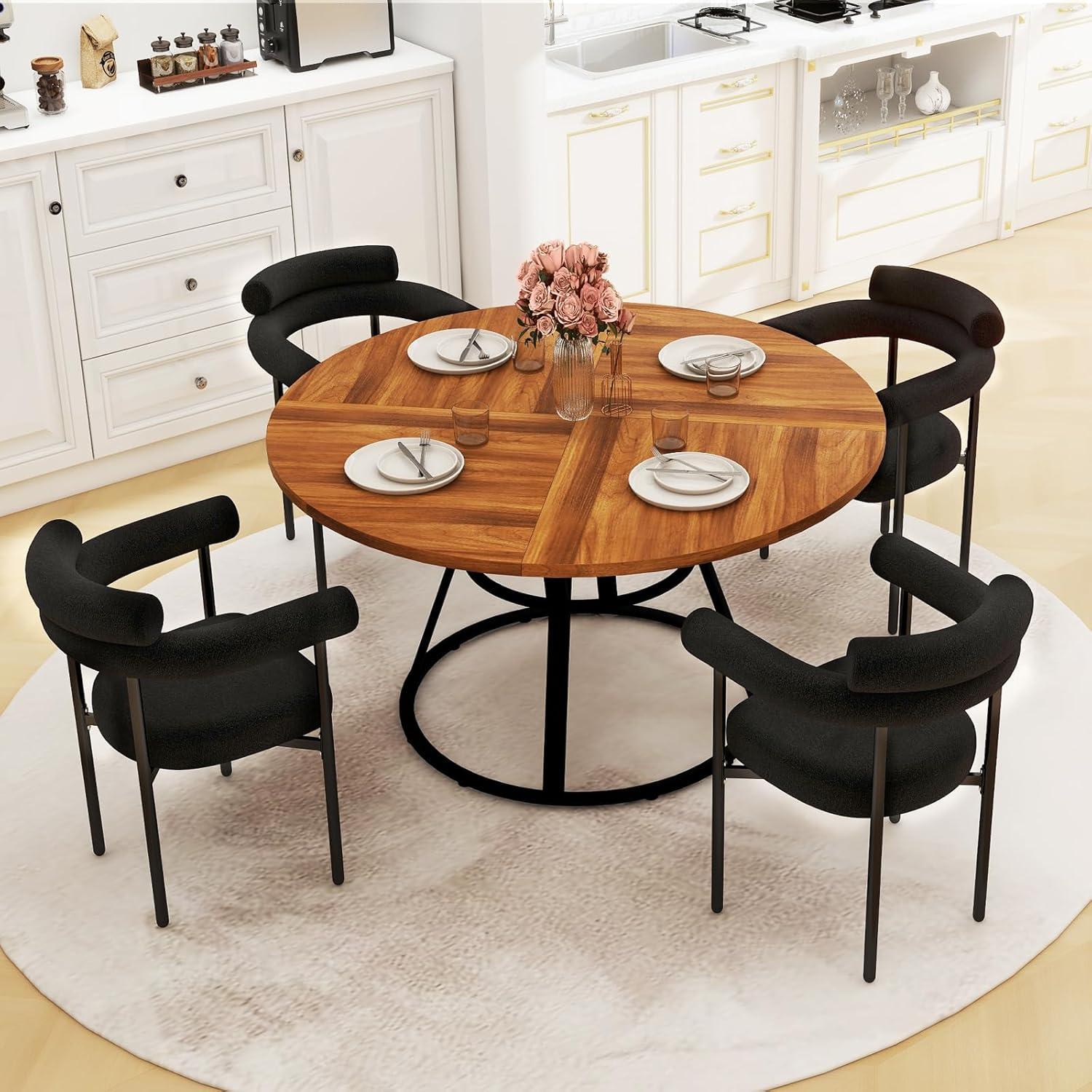 Our Thoughts on the Sleek STHOUYN 47″ Round Dining Set