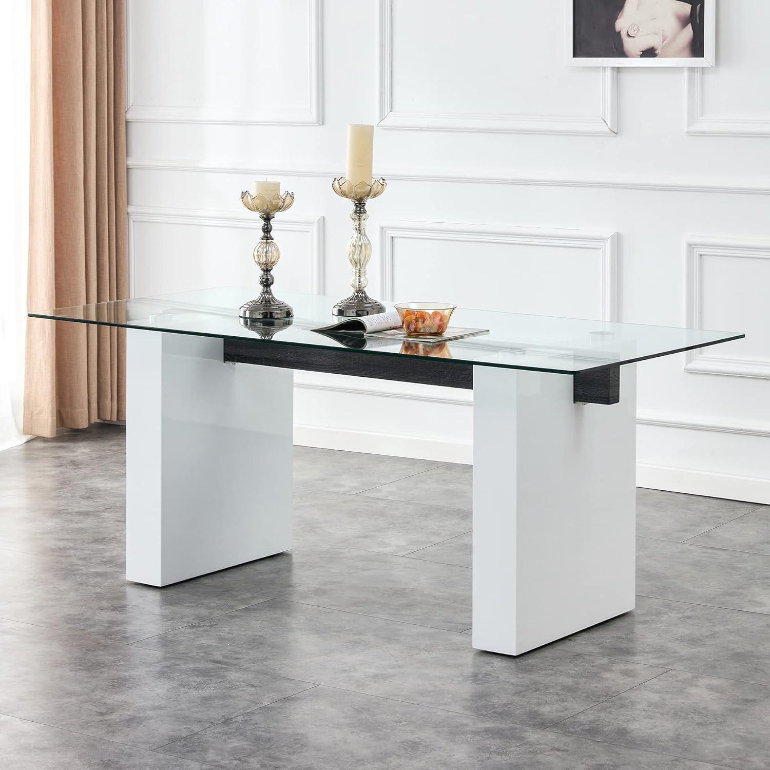 Our Honest Take on the FURNITO 71-Inch Glass Dining Table