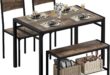 Our Take on the JUMMICO 43.3″ Rustic Brown Dining Set for Small Spaces