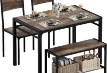 Our Take on the JUMMICO 43.3″ Rustic Brown Dining Set for Small Spaces