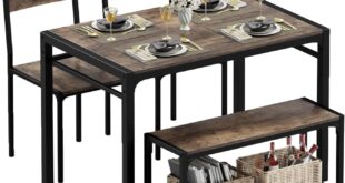 Our Take on the JUMMICO 43.3″ Rustic Brown Dining Set for Small Spaces