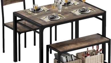Our Take on the JUMMICO 43.3″ Rustic Brown Dining Set for Small Spaces