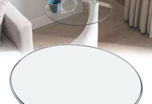 Our Review of WORDFUN Round Glass Table Tops: Durable and Versatile