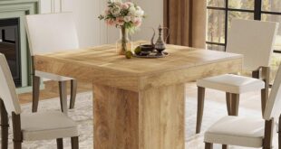 Why We Love the Tribesigns 39″ Farmhouse Table for Small Spaces