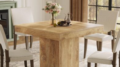 Why We Love the Tribesigns 39″ Farmhouse Table for Small Spaces