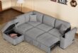 Our Take on the Oversized L-Shaped Sleeper Sofa with Storage & USB
