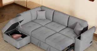 Our Take on the Oversized L-Shaped Sleeper Sofa with Storage & USB