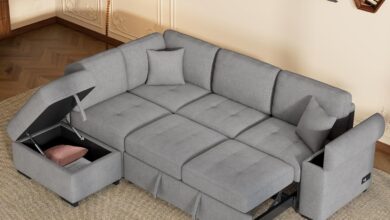 Our Take on the Oversized L-Shaped Sleeper Sofa with Storage & USB