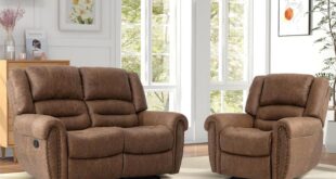 Our Honest Take on the CANMOV Nut Brown Manual Reclining Sofa Set