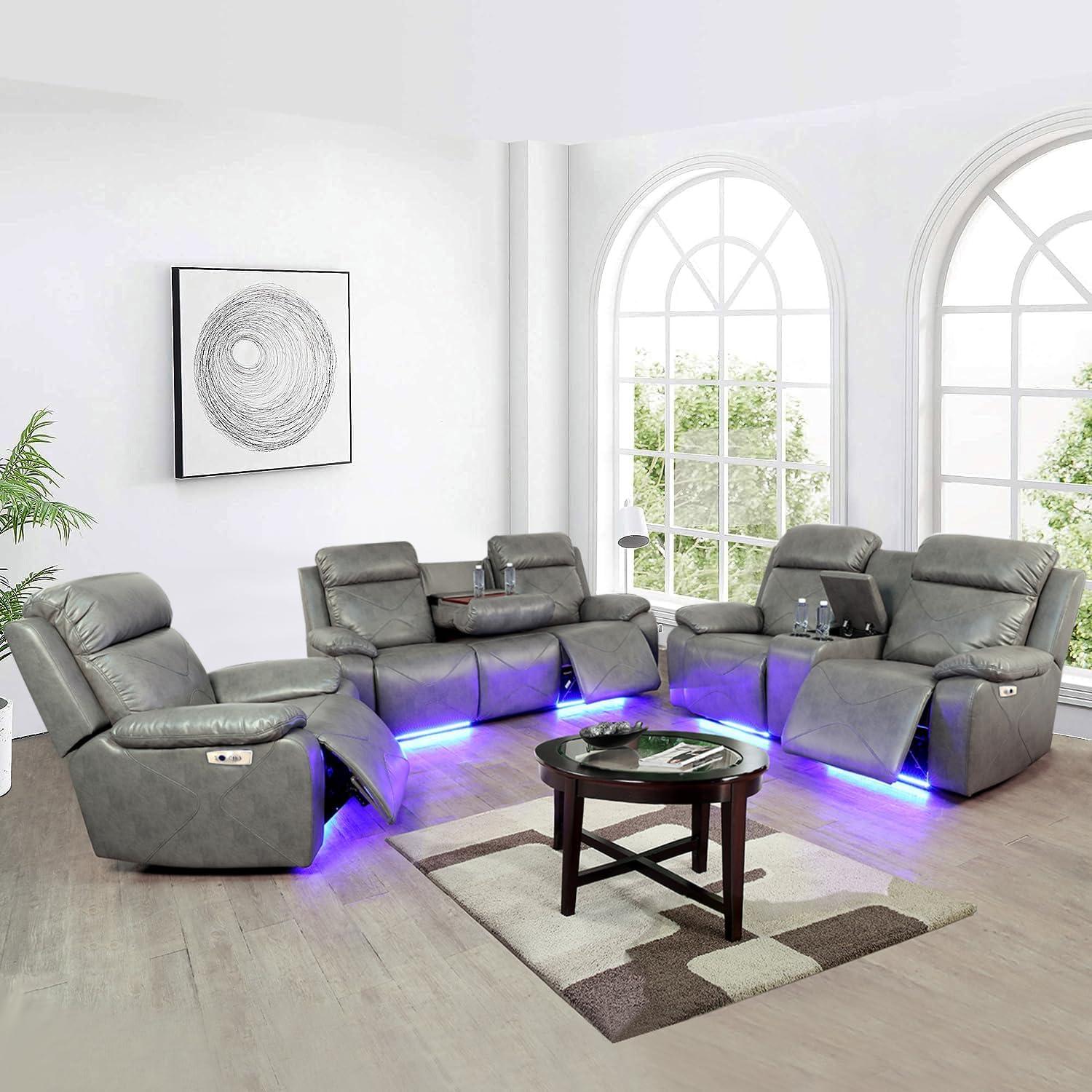 Why Our Leather Power Recliner Sofa Set Transformed Relaxation