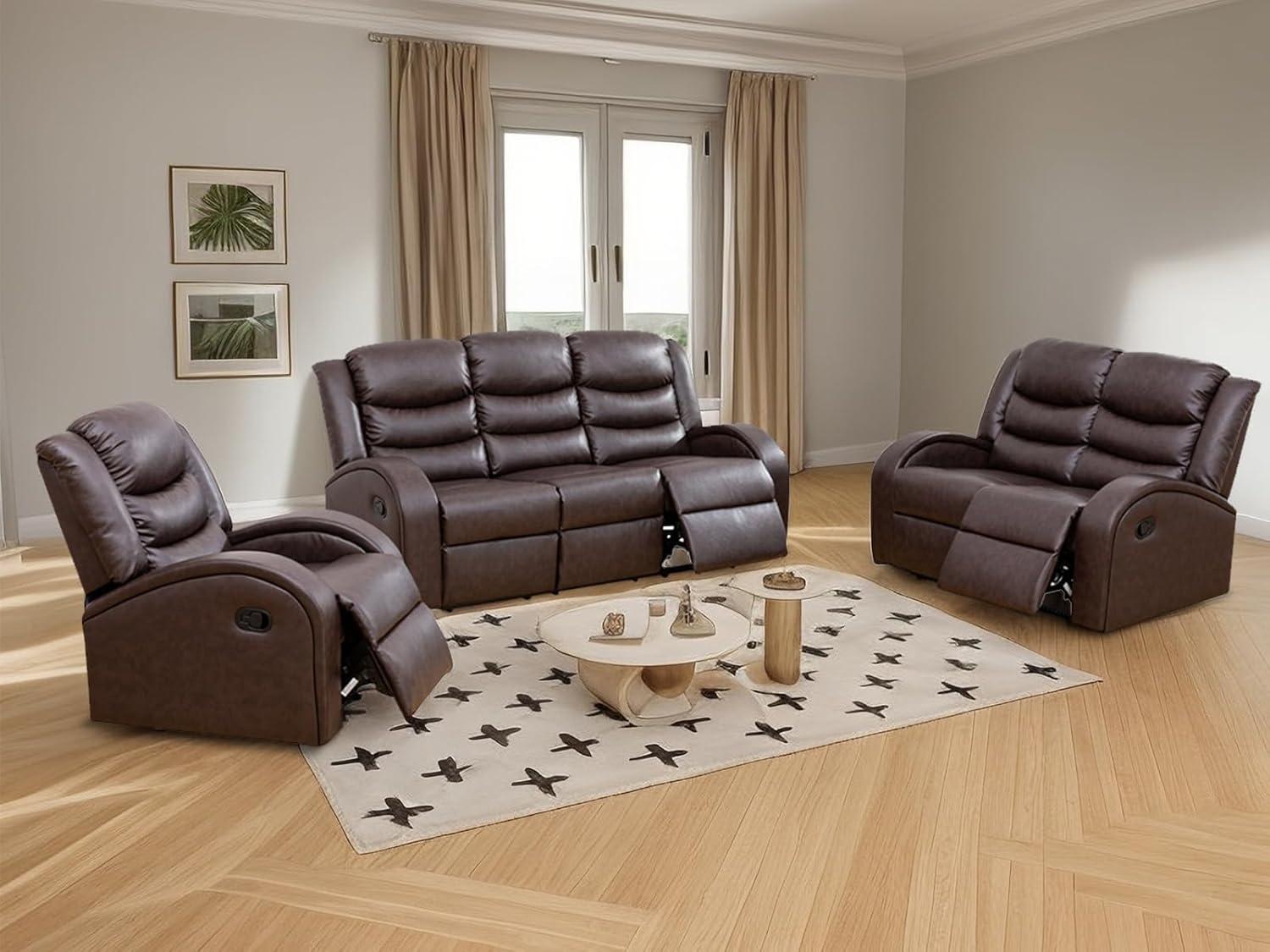 Our Honest Take on the Caberryne Leather Recliner Sofa Set