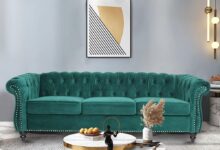 Our Honest Take on the LEVNARY Velvet Chesterfield 3-Seater Sofa