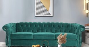 Our Honest Take on the LEVNARY Velvet Chesterfield 3-Seater Sofa